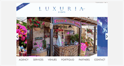 Desktop Screenshot of luxuria-eventsagency.com